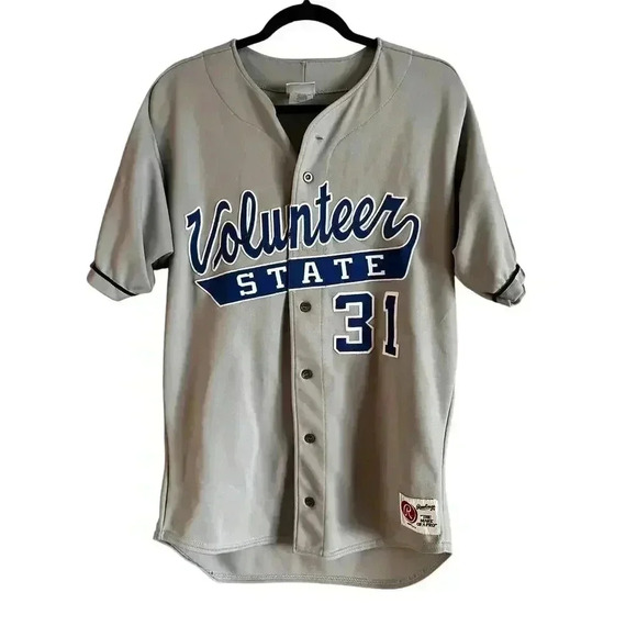 VTG Rawlings Baseball Jersey Volunteer State The Mark Of A Pro Made In USA 46